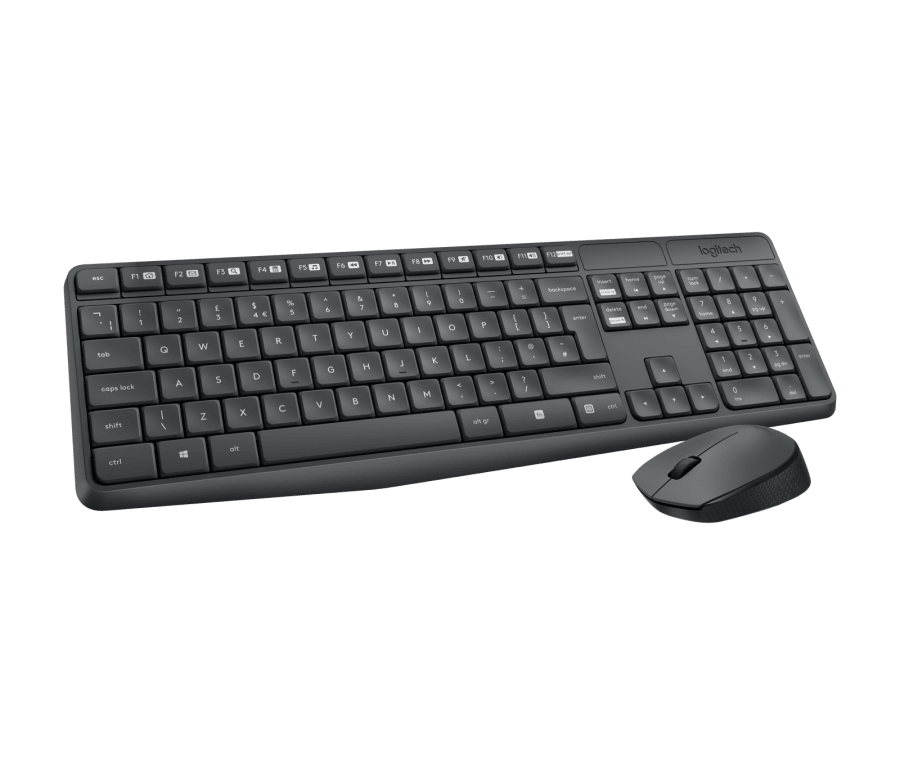 Безжична клавиатура Logitech MK235 + Мишка – Grey