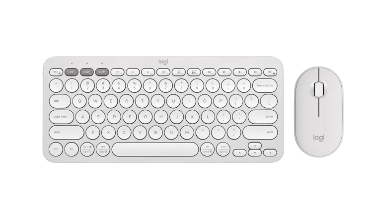 Keyboard Logitech Pebble 2 Combo - TONAL WHITE