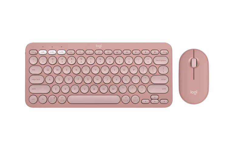 Keyboard Logitech Pebble 2 Combo - TONAL ROSE