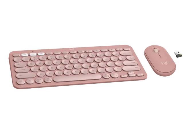 Keyboard Logitech Pebble 2 Combo - TONAL ROSE