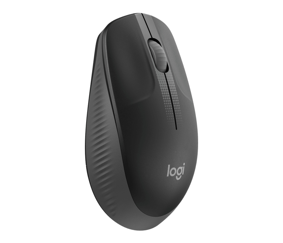 Wireless mouse logitech m190 full-size - charcoal
