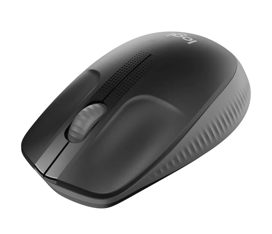 Wireless mouse logitech m190 full-size - charcoal