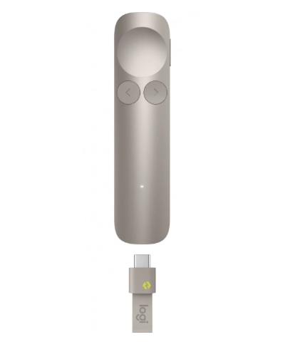 Презентационна мишка Logitech Spotlight 2 Remote, пясък