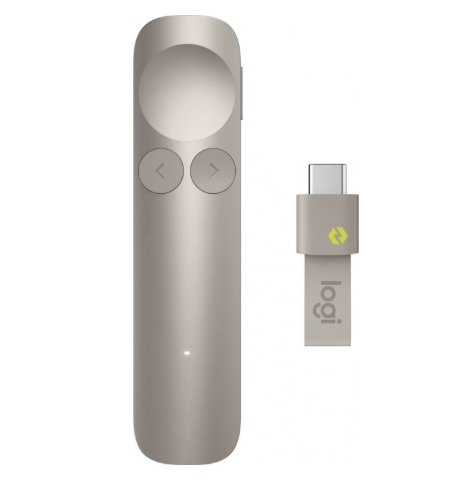 Презентационна мишка Logitech Spotlight 2 Remote, пясък