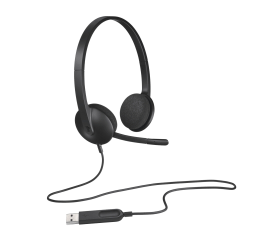 Слушалки Logitech USB H340