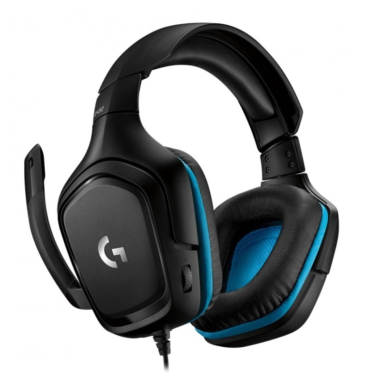 Гейминг слушалки Logitech G432 Surround, 50mm Drivers, Black