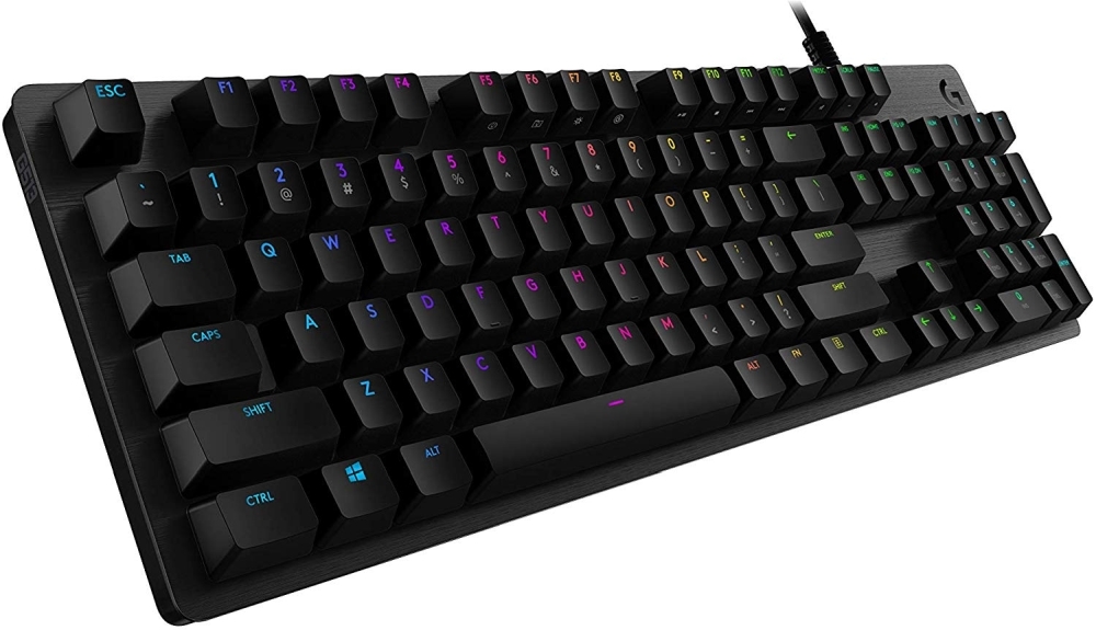 Gaming keyboard logitech g512, black carbon brown
