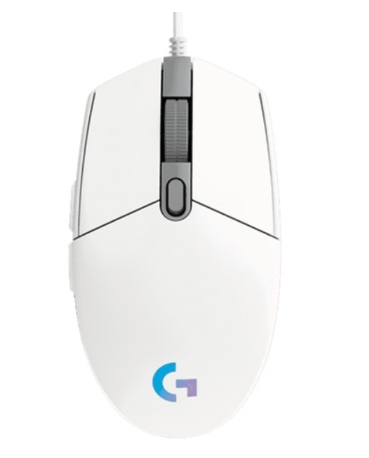 Гейминг мишка Logitech G102, Lightsync RGB, 8000 DPI, White