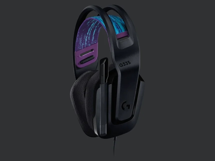 Gaming слушалки Logitech G335 40 mm, Black