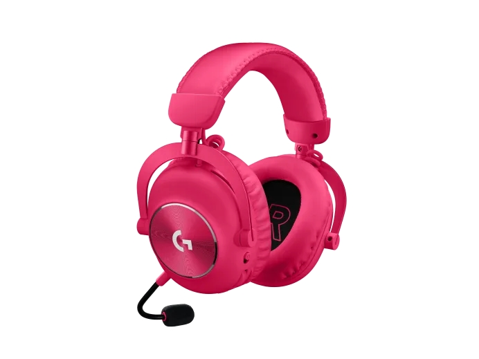 Gaming безжични слушалки Logitech PRO X 2 LIGHTSPEED – MAGENTA EMEA28-935