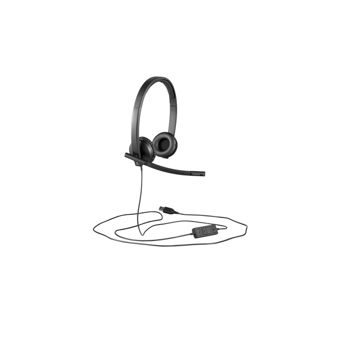 Слушалки Logitech USB H570e Stereo, USB