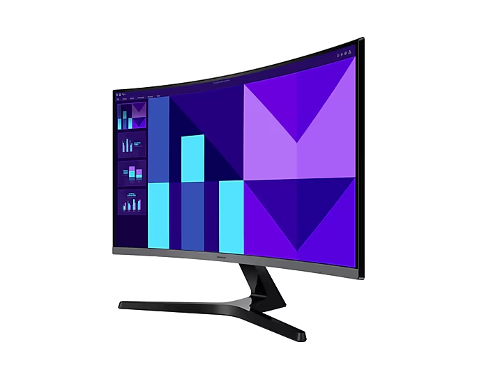 Монитор Samsung 27D392 27 Curved VA 1920x1080 4ms 100Hz D-Sub HDMI Черен