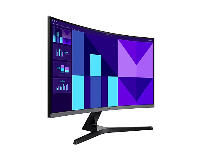 Монитор Samsung 27D392 27 Curved VA 1920x1080 4ms 100Hz D-Sub HDMI Черен
