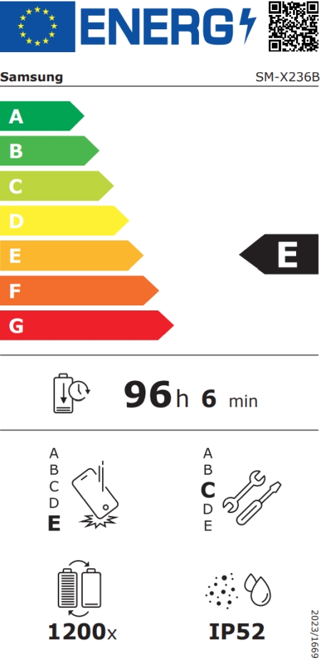 Samsung SM‑X236 Galaxy Tab A11+ 11 5G 6GB 128GB Silver Tablet