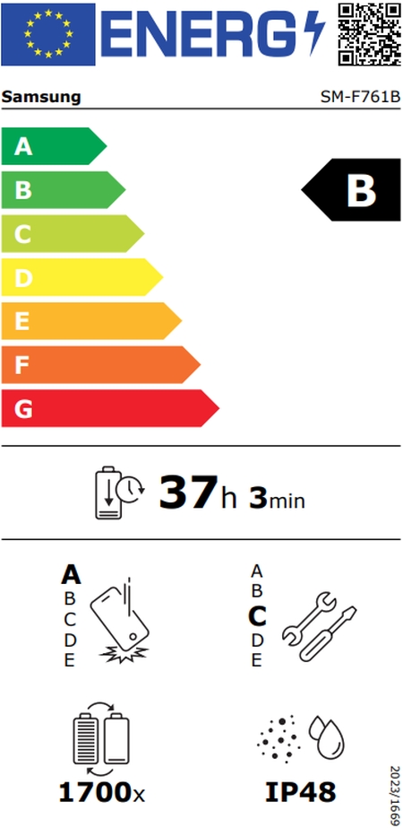 Samsung SM‑F761 Galaxy Flip7 FE 5G 256GB 8GB RAM Dual SIM Black