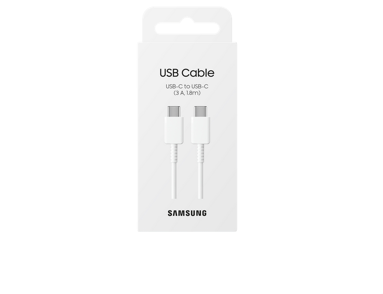 Кабел Samsung USB-C to USB-C 1.8m 3A бял