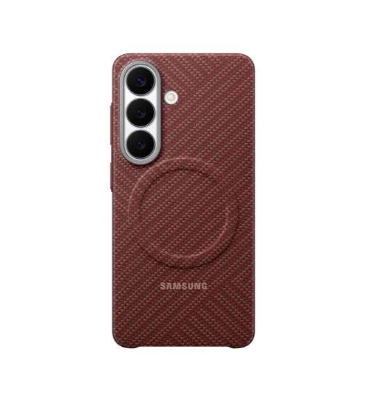 Калъф Samsung S26 Carbon Magnet Case коралово червен