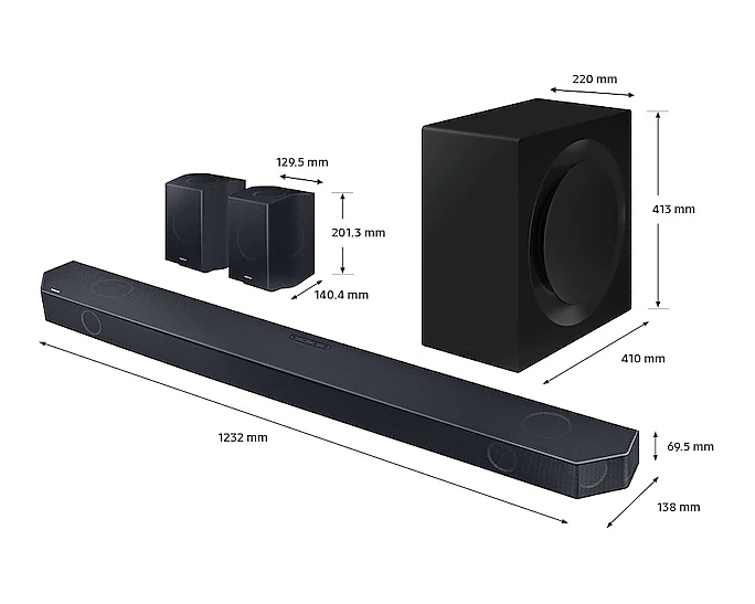 Samsung HW-Q990C Soundbar 656 Watts 11.1.4ch, Wireless