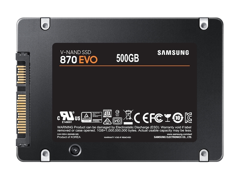 Вътрешен SSD Samsung SSD 870 EVO 500GB Int. 2.5 SATA