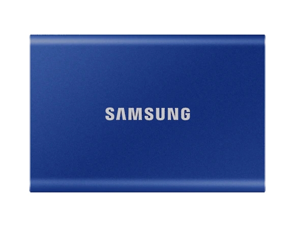 Твърд диск Samsung Portable SSD T7 1TB, Blue