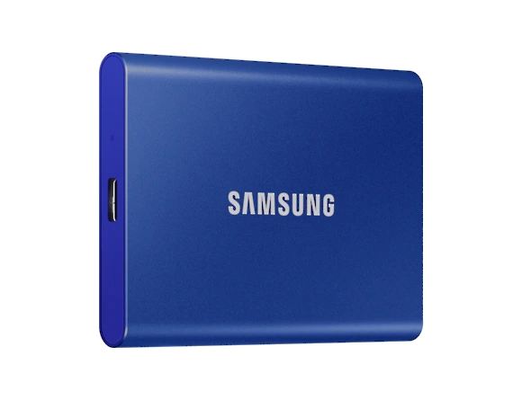 Твърд диск Samsung Portable SSD T7 1TB, Blue