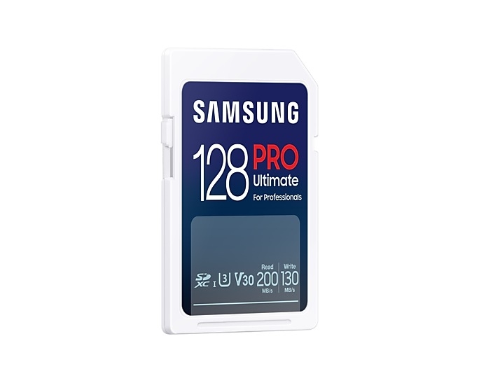 Memory Card Samsung 128GB SD PRO Ultimate USB Reader U3 V30 200MB/s read 130MB/s write