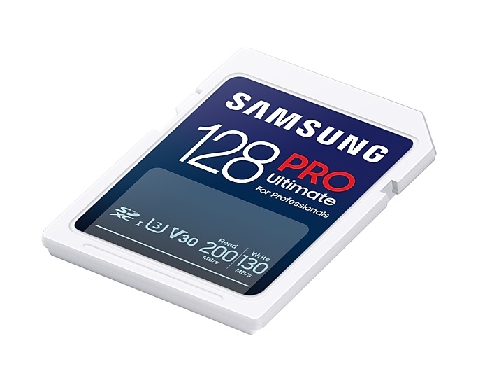 Memory Card Samsung 128GB SD PRO Ultimate USB Reader U3 V30 200MB/s read 130MB/s write