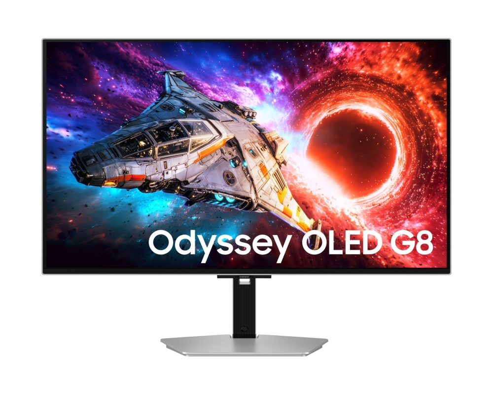 Monitor Samsung Odyssey OLED G8 LS32HG800SU, 32 4K, 240Hz, 0.03 ms, DP 2.1, USB‑C 98W, Silvercurrys.co
