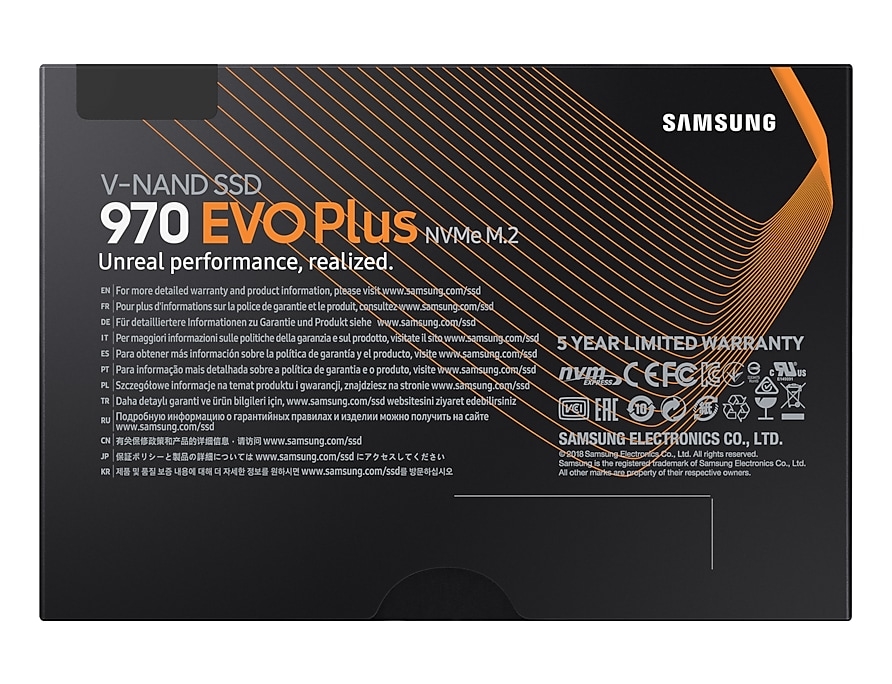 Вътрешен SSD Samsung SSD 970 EVO Plus 1 TB M.2, 1 GB DDR4