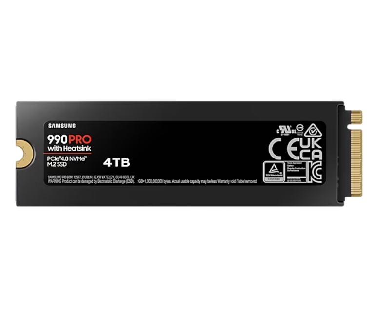 Вътрешно SSD Samsung SSD 990 PRO 4TB Heatsink PCIe 4.0