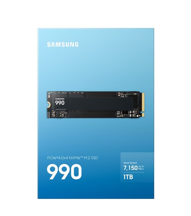 SSD Samsung 990, 1 TB, M.2 NVMe PCIe 4.0, V‑NAND, 7150/6450 MB/s