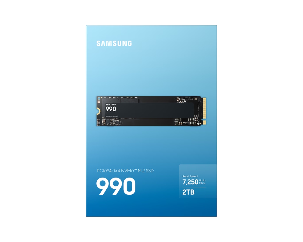 SSD Samsung 990, 2 TB, M.2 NVMe PCIe 4.0, V‑NAND, 7250/6450 MB/s