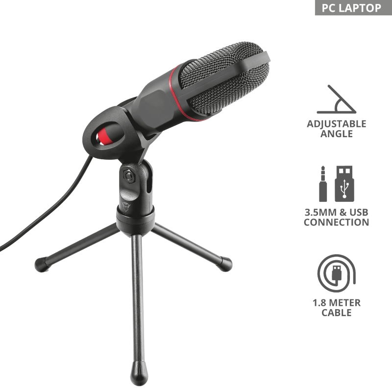 Gaming microphone trust gxt 212 mico usb v2