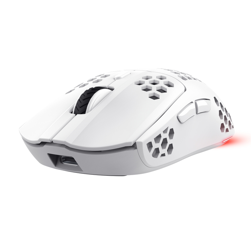 Gaming олекотена безжична мишка TRUST GXT929W Helox White