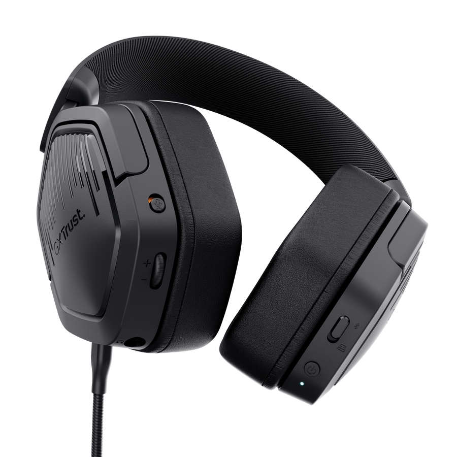 Gaming TRUST GXT 493 Carus безжичен мултиплатформен хедсет - черен