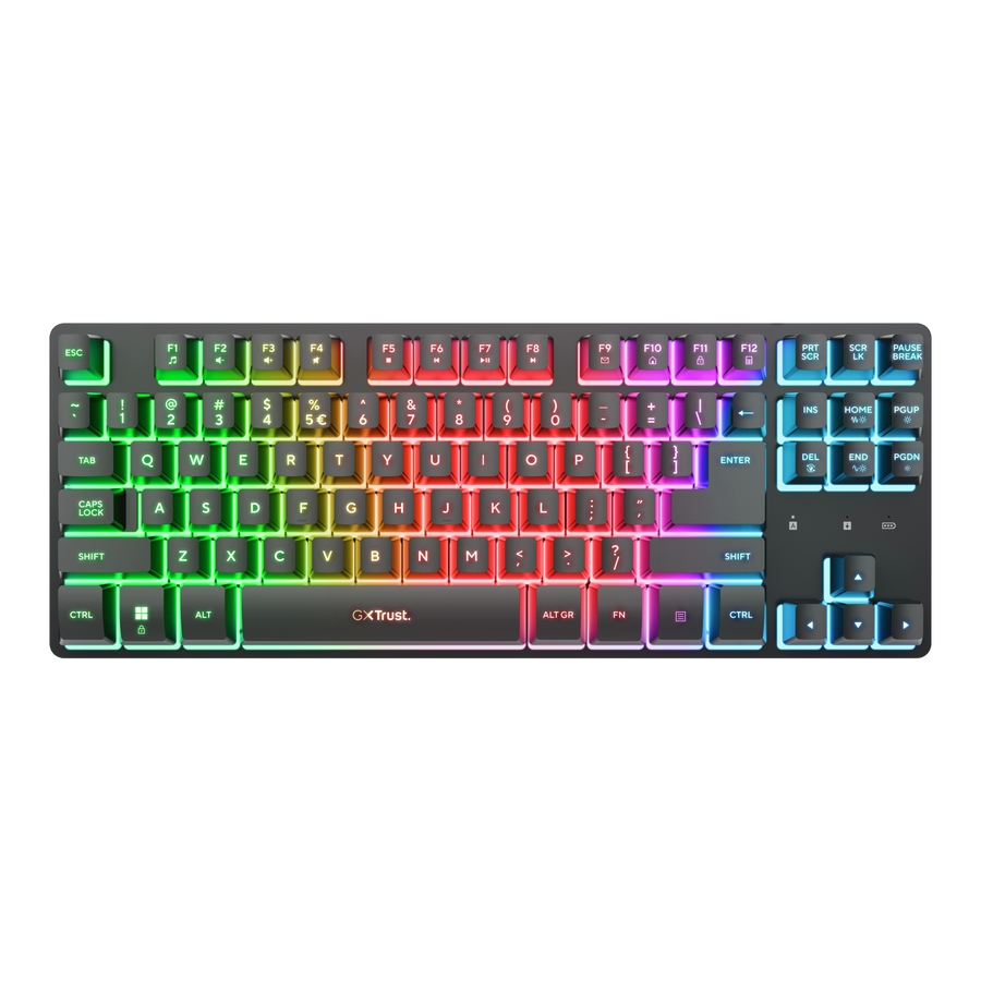 Gaming  TRUST GXT831 Thado TKL Wireless Keyboard Black US