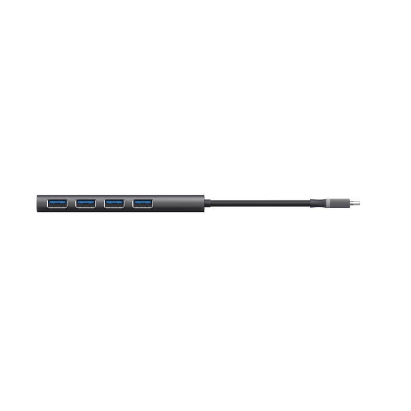 USB хъб TRUST Halyx 4-PORT USB-C HUB