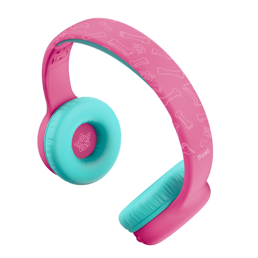 Headphones Trust Nouna Wireless Paw Patrol, pink kids headphonesimage.jpg