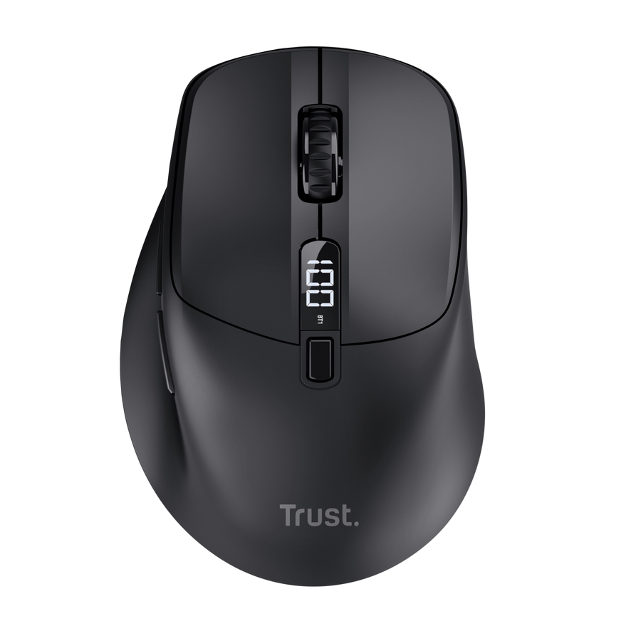 Mouse Trust Zevo Fast Rechargeable Multi-Wireless, black