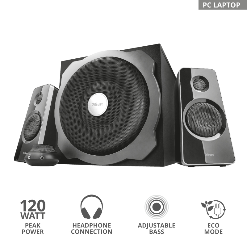 Аудио система TRUST Tytan 2.1 Subwoofer - black
