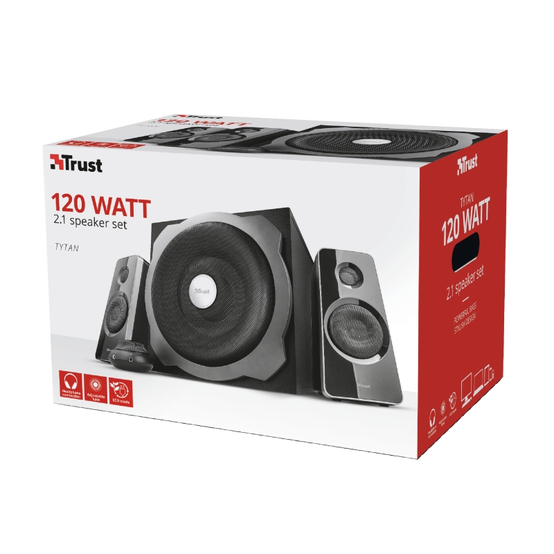 Аудио система TRUST Tytan 2.1 Subwoofer - black