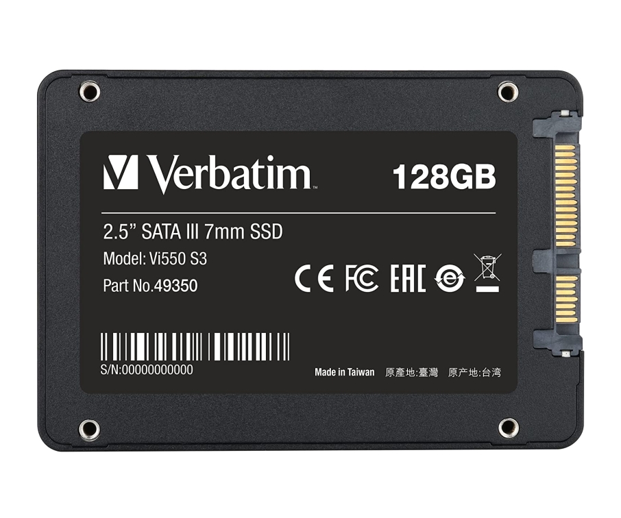 Външен SSD Verbatim Vi550 S3 2.5 SATA III 7mm SSD 128GB