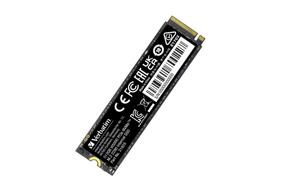 Вътрешен SSD Verbatim Vi5000 Internal PCIe NVMe M.2 SSD 512GB
