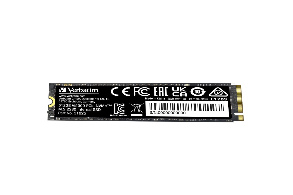 Вътрешен SSD Verbatim Vi5000 Internal PCIe NVMe M.2 SSD 512GB