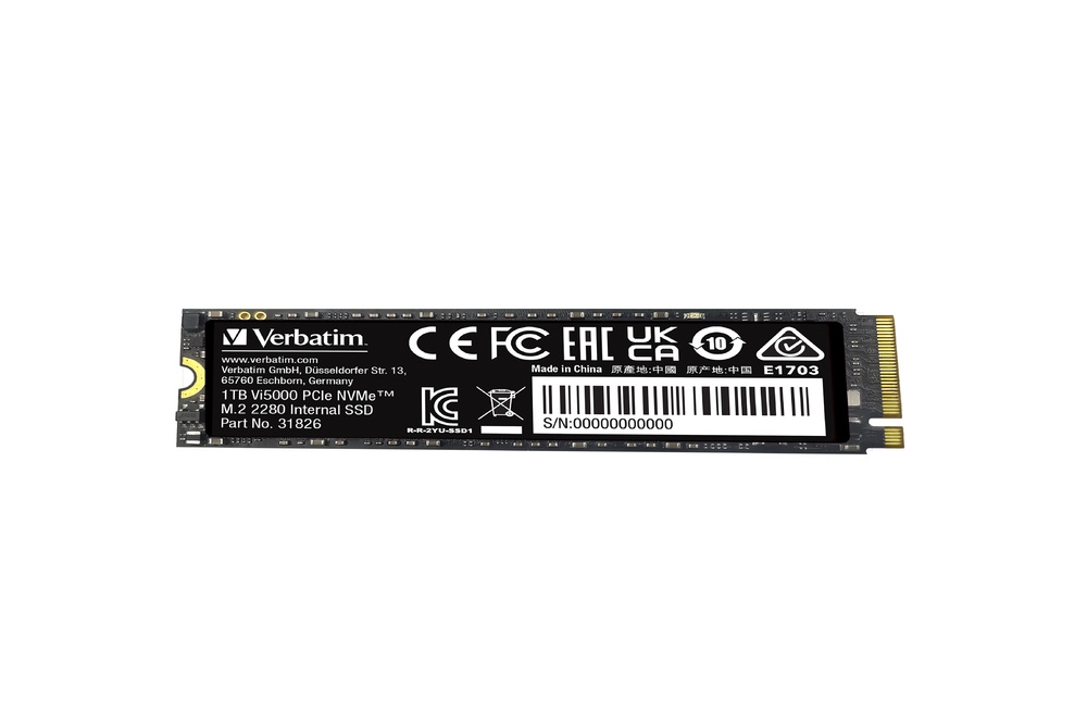Вътрешен SSD Verbatim Vi5000 Internal PCIe NVMe M.2 SSD 1TB