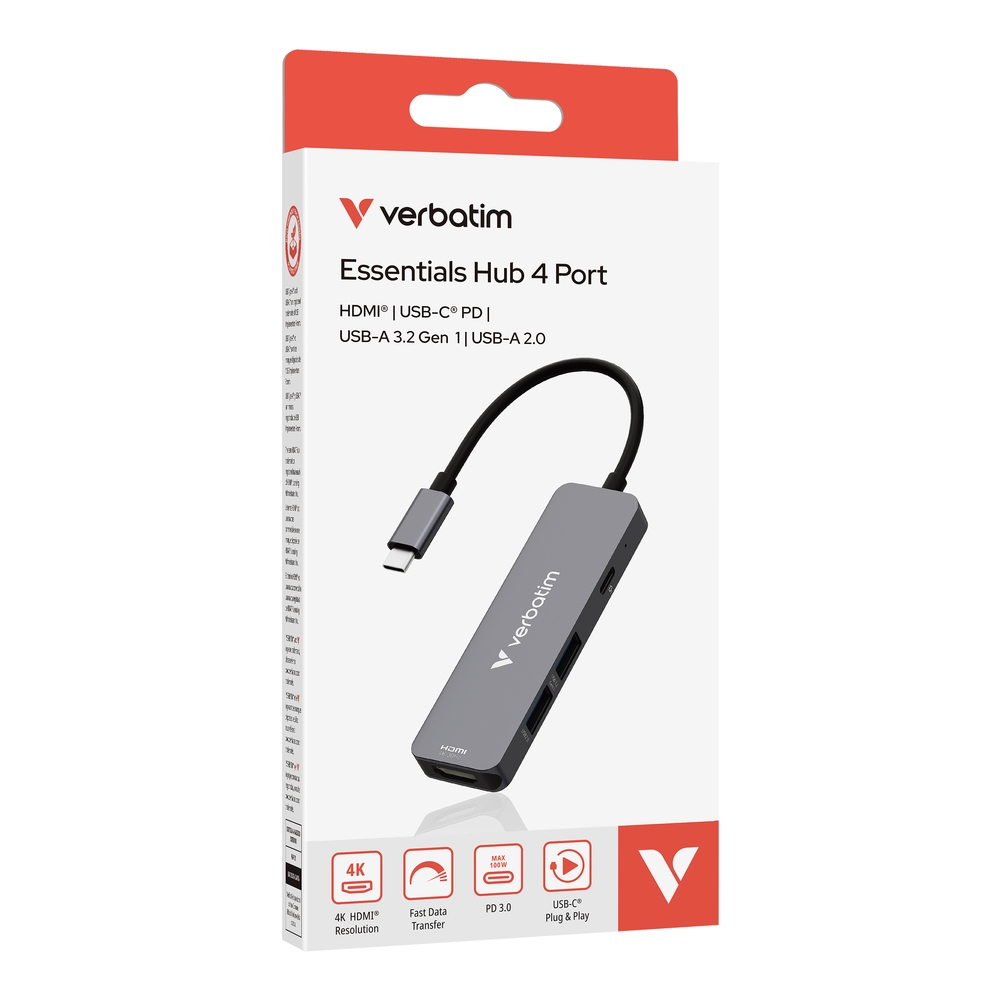 Verbatim USB-C Essentials Multiport Hub 4 порта