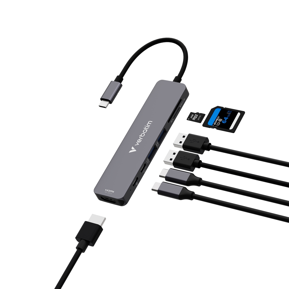Verbatim USB-C Essentials Multiport Hub 7 порта
