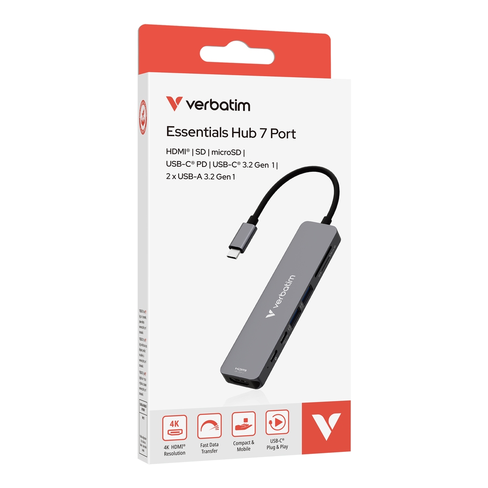 Verbatim USB-C Essentials Multiport Hub 7 порта