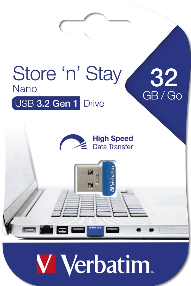 USB памет Verbatim USB 3.0 Nano Store N Stay 32GB