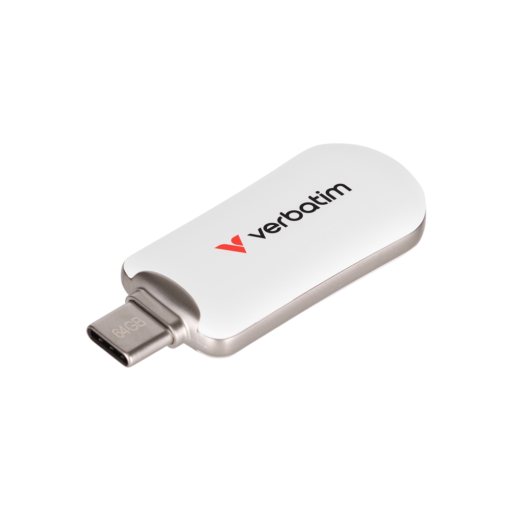 USB memory Verbatim Plectra USB-C Flash Drive White 64GB